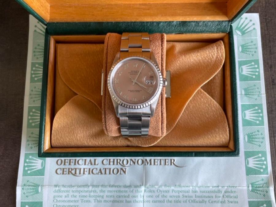 Rolex Orologi: Rolex Datejust 36mm Salmon Roman Dial – Usato da Pfäffikon SZ venduto da StanleyCup