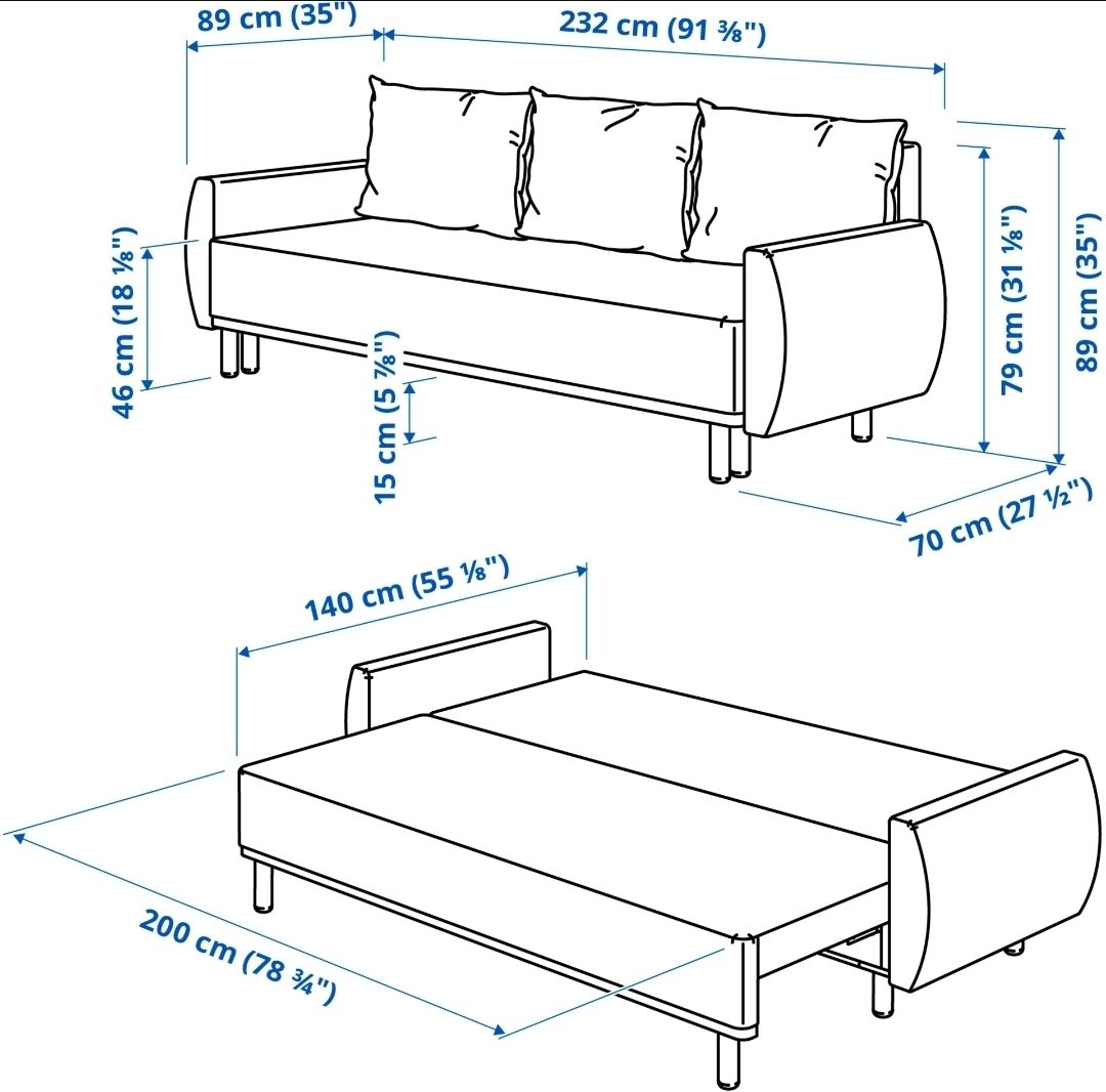 Sofas: Bettsofa Grunnarp von Ikea – Gebraucht aus Olten von gae_77nt 1