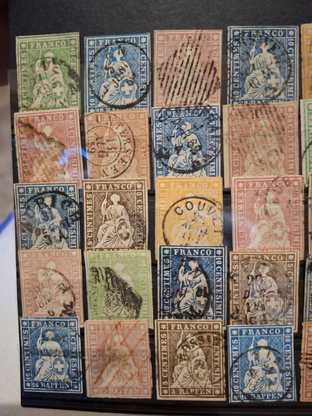 Tutti i francobolli: Strubel Lot 45 Stk. div. – Usato da Balgach venduto da SIMEON27 1