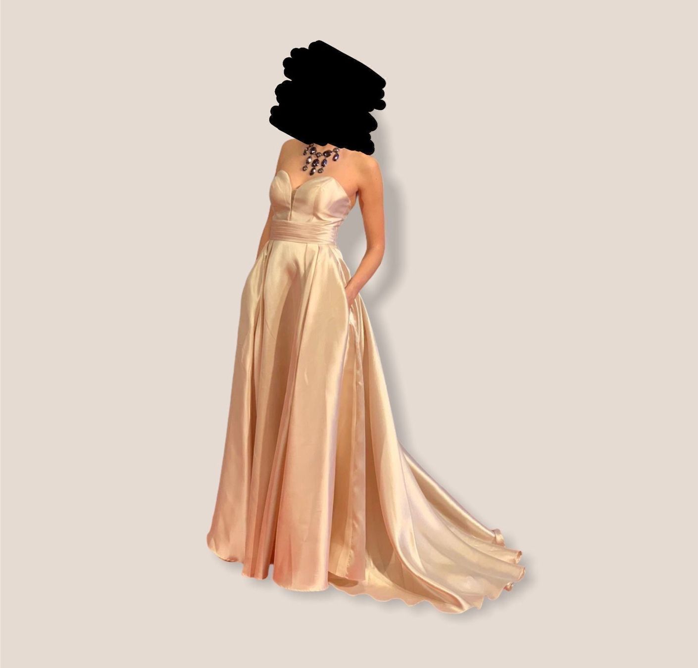 Vestiti: Brautkleid, Abendkleid champagner Grösse 34 36 38 – Usato da Frauenfeld venduto da m.pardo