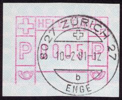 ATM 3_Abart «FEHLENDE GRUNDLINIE»_Voll-O Zürich 27_10.2.81 !