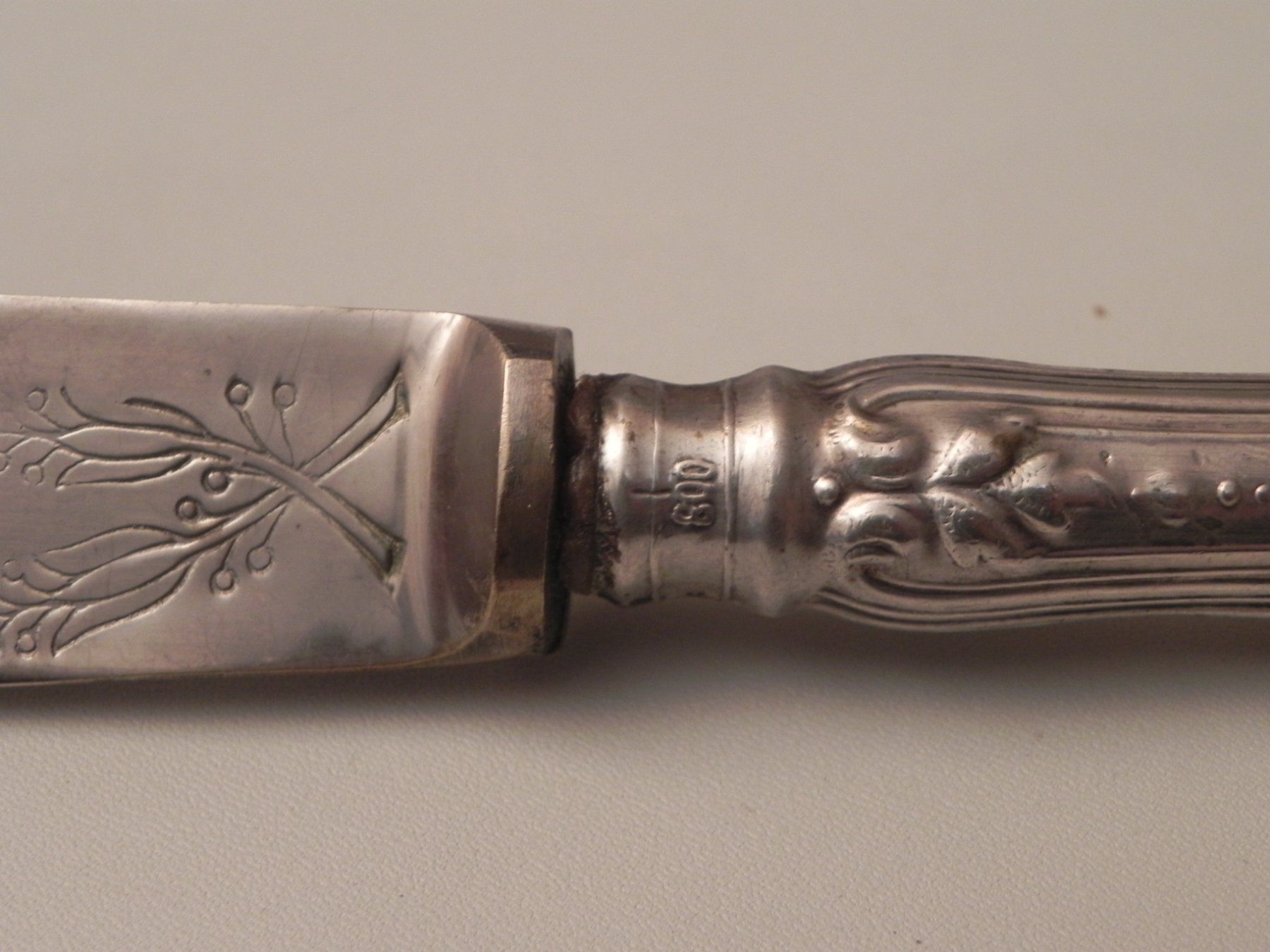 Posate: altes 800er Silber-Kuchenmesser / Messer – Usato da Minusio venduto da Lory64 5