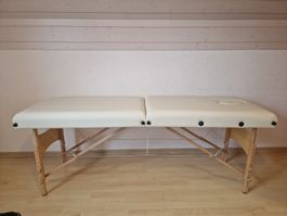 Tectake Massageliege, beige & neuwertig