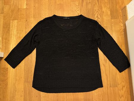 Schwarzer, leichter Strickpullover H&M Grösse L.