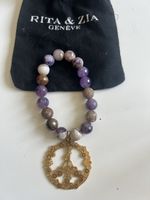 Bracelet Rita&Zia Genéve avec symbole de paix neuf! (51)