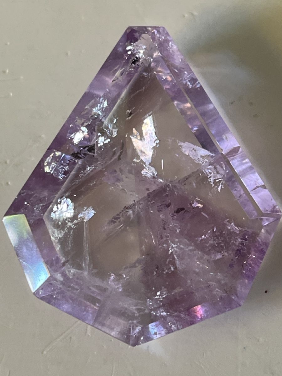 Edelsteine: Einzigartiger Amethyst Edelstein- Handschmeichler. – Gebraucht aus Uster von Arrayo 7