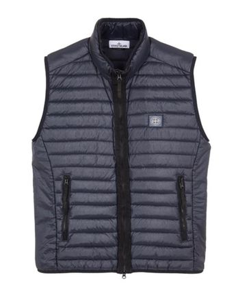 STONE ISLAND | Daunen Gilet | blau | NEU
