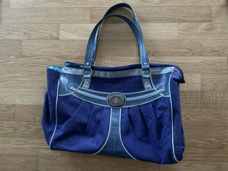 Vintage Rocawear Bag Blue & Silver Y2K Streetwear Style