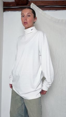 Vintage nike cotton turtleneck top