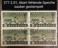 MA423) 277.2.01, Abart fehlende Speiche sauber gestempelt