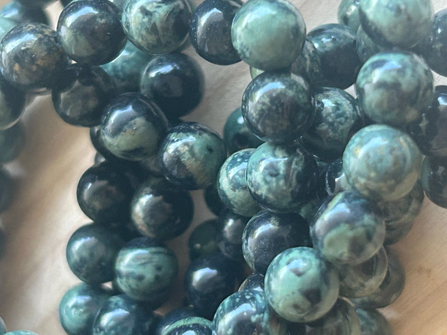 Minerali & Pietre curative: Strang echte Kambaba beads 8 mm – Nuovo e nell'imballaggio originale da Niederrohrdorf venduto da Ytobi