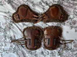 Leder/Lammfell Gamaschen