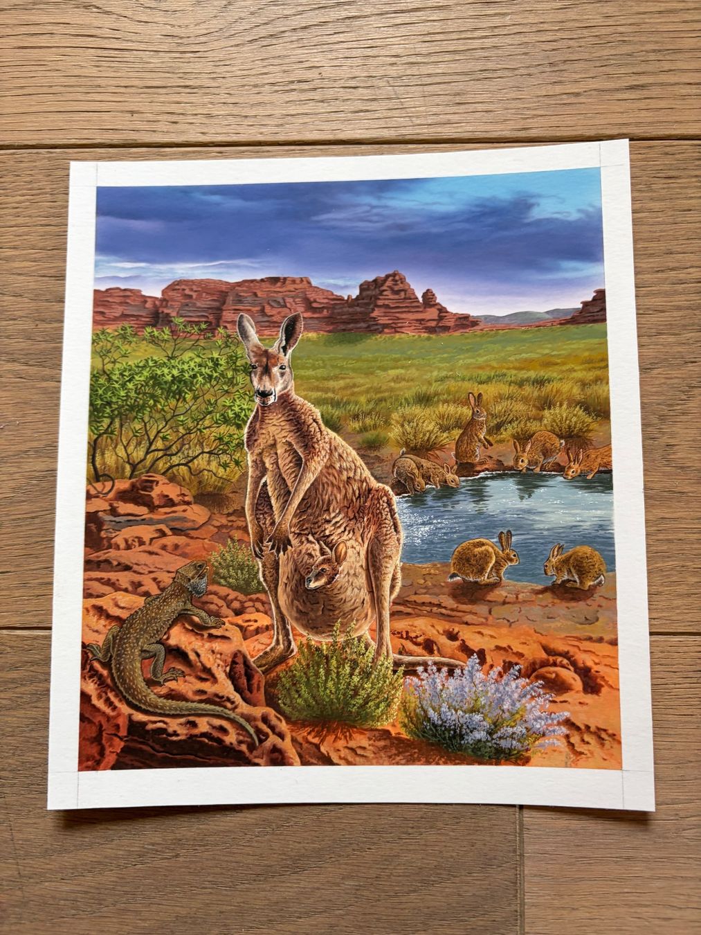 Dipinti: Original Bild Känguru, handgemalt – Usato da Versoix venduto da chr_2rpz