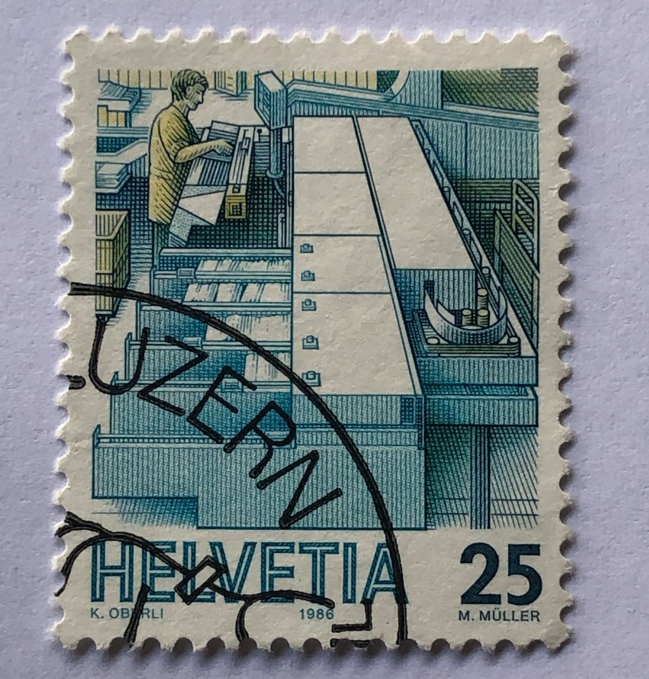 Tutti i francobolli: CH Briefmarken GESTEMPELT  Luzern – Usato da Aarau venduto da Billa007