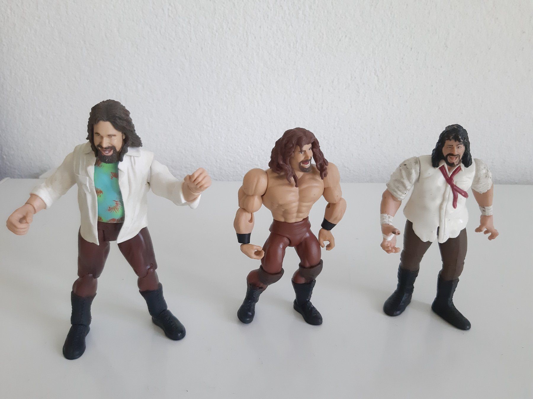 WWE Statuette: WWE Lot 3 Action Figure - Mick Foley Mankind – Usato da Buchs SG venduto da Bray_Law