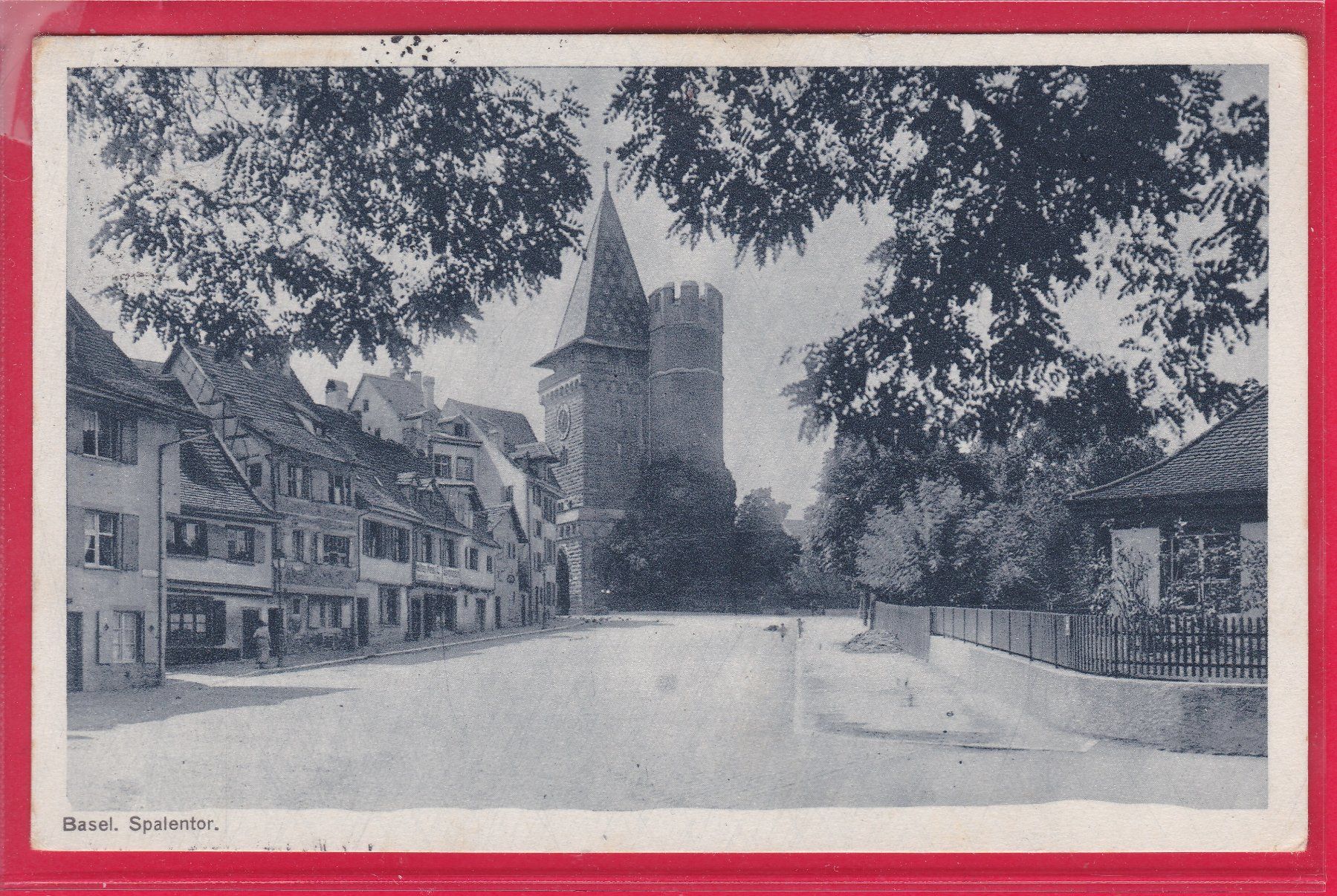 Cartoline postali: BASEL SPALENTOR, 4.3.1918 – Usato da Oberrieden venduto da Gebirgsstelze