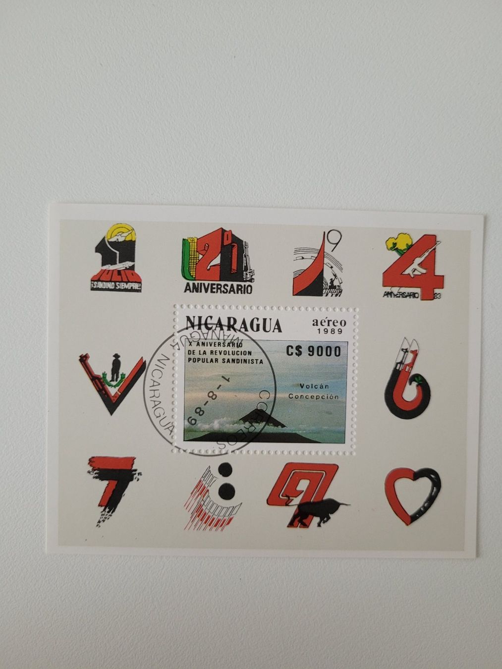 Tutti i francobolli: Block Nicaragua 1989 – Usato da Inwil venduto da Flower2325