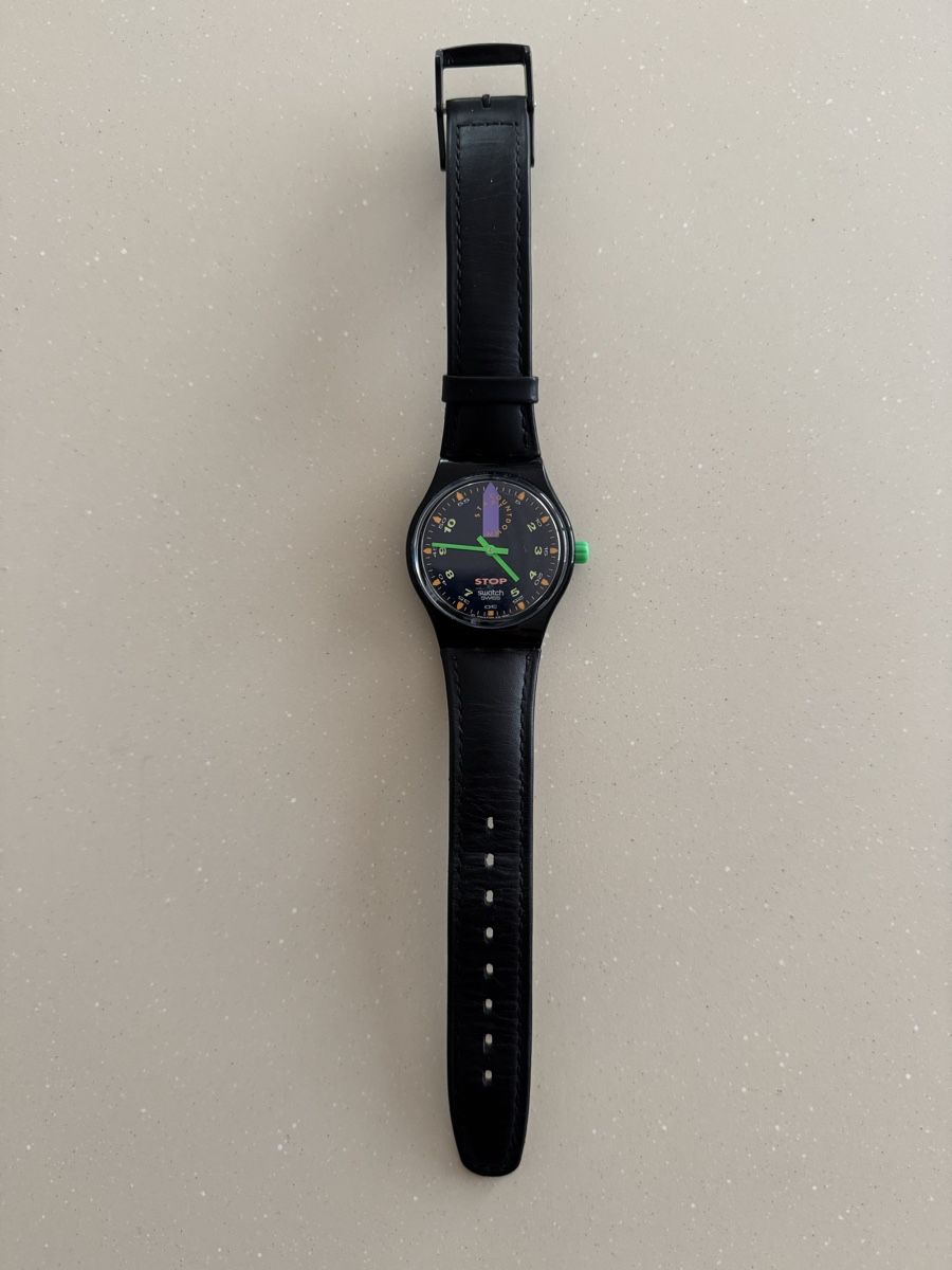 Swatch Uhren: Swatch Stop Watch "Jess' Rush" 1992 – Gebraucht aus Galgenen von Vintluxe 3
