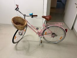 Damenvelo rosa Grösse M 28 Zoll