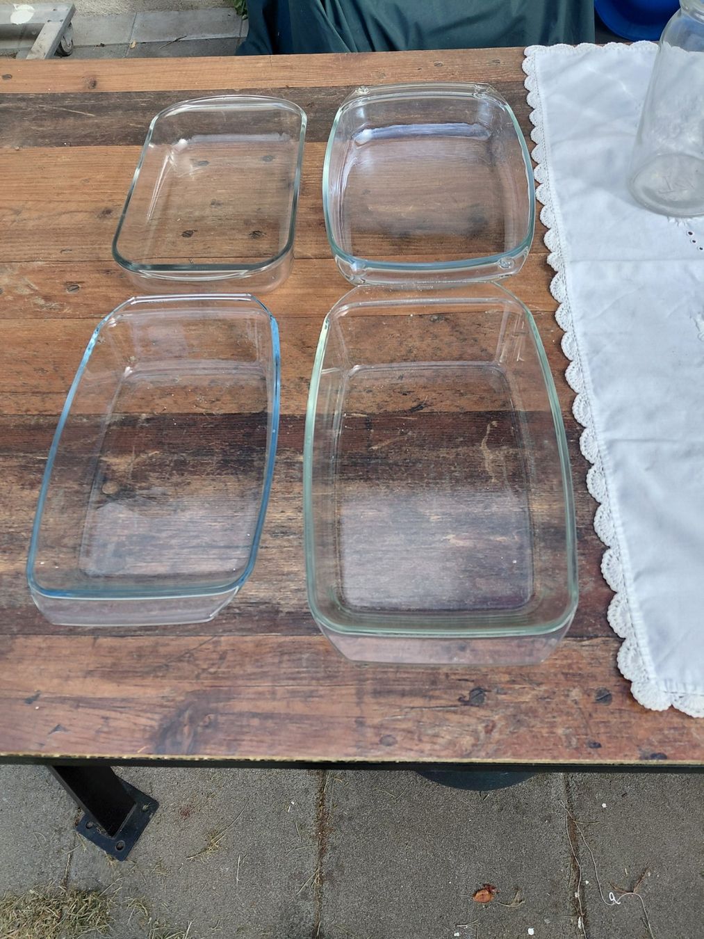 Teglie da forno: 4 Gratinformen glas ca 30x18cm – Usato da zuchwil venduto da parson65