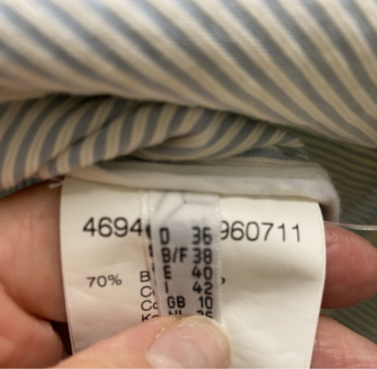 Giacche: White Label Blazer Gr. 36 hellblau gestreift, chic – Usato da Lyss venduto da Sibella56 2