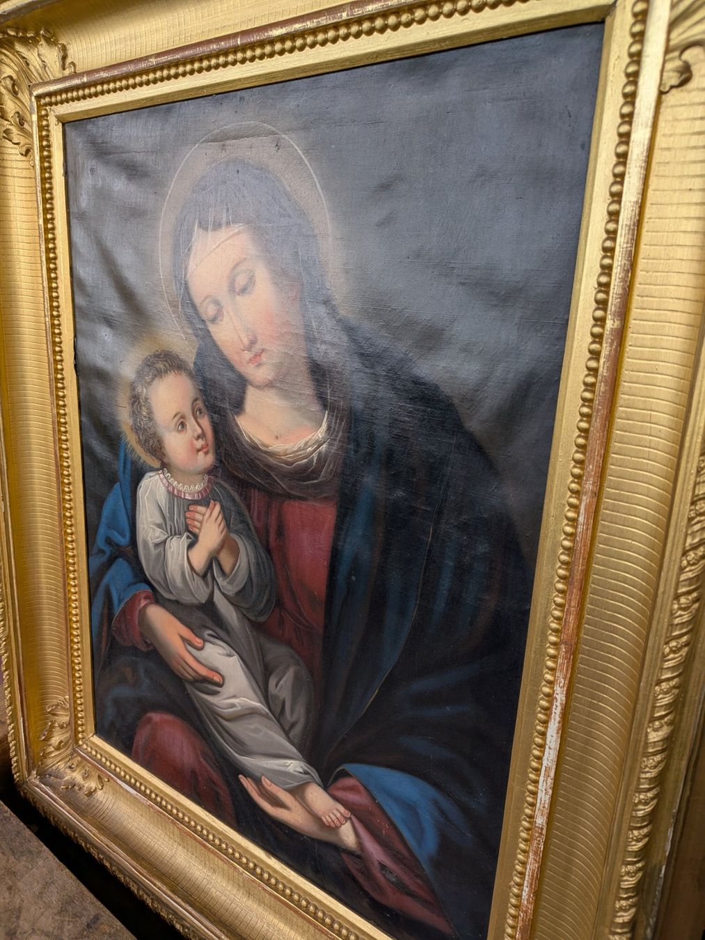 Dipinti: Antikes Gemälde Madonna mit Kind – Usato da Emmen venduto da Brockofsky 6