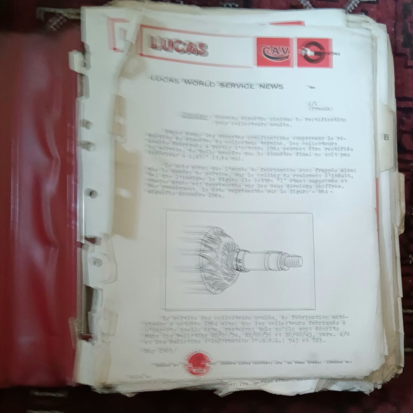 Lucas Tutti pezzi di ricambio auto: Lucas Autoelektro Service Mitteilungen Instructions Oldtimer – Usato da Lichtensteig venduto da B-B-Bier 6