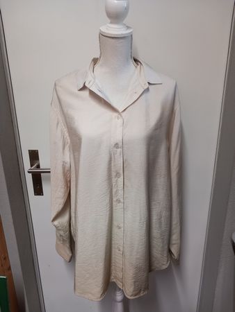 Samsøe Samsøe Bluse Gr.M Oversize, Farbverlauf beige oliv