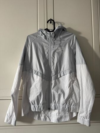 Nike WindbreakerJacket, Silver & White, Women's Size M