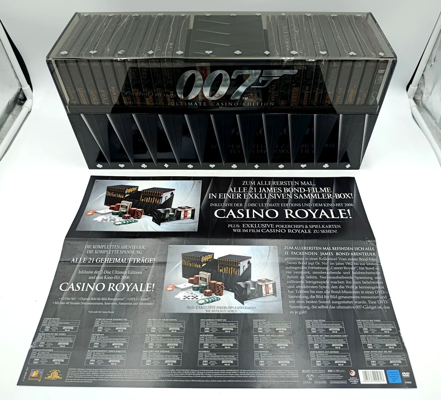 Tutti i DVDs: 007 Ultimate Casino Edition, 42 DVDs James Bond – Nuovo (secondo la descrizione) da Wil SG venduto da Donaldus 3