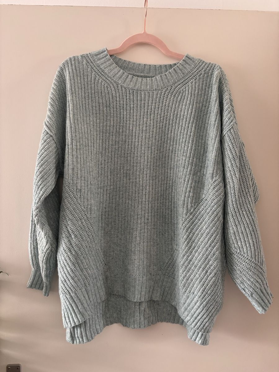 American Eagle Maglioni & Felpe: Damen Pullover grob gestrickt hellblau – Usato da Frauenfeld venduto da myl_msh9