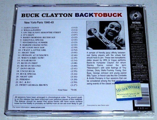 CD: Buck Clayton, Bill Coleman, Dicky Wells - Multimedia CD-Rom – Usato da Unterbäch VS venduto da cond 1