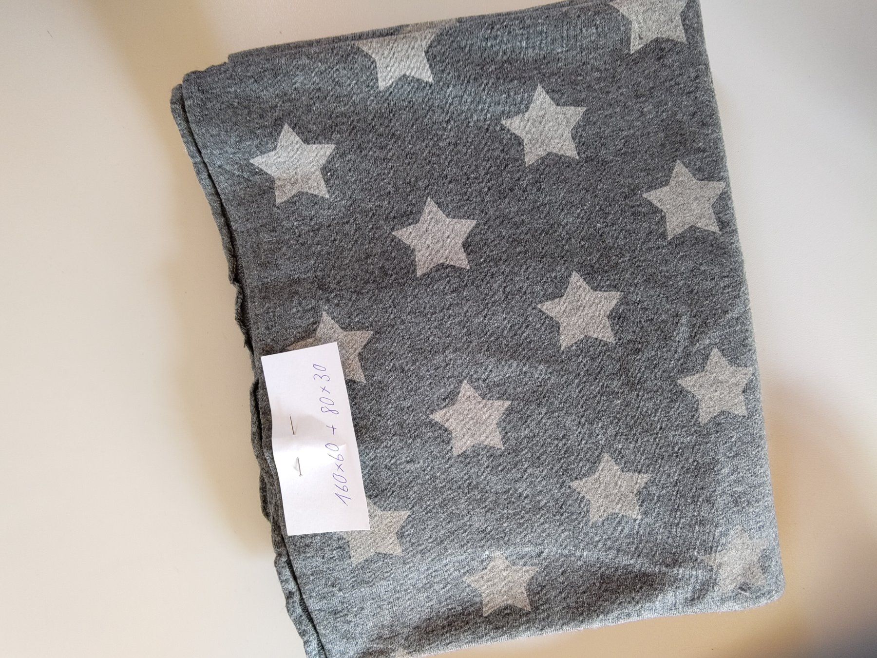 Tissus: graumelierter Sternjersey – Neuf (Voir description) à Matt par Domadaya