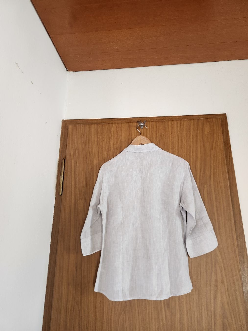 Blusen: Chemise Edoardo de Giorgi 100% lin taille L beige – Gebraucht aus Niedergösgen von Eva2410 1