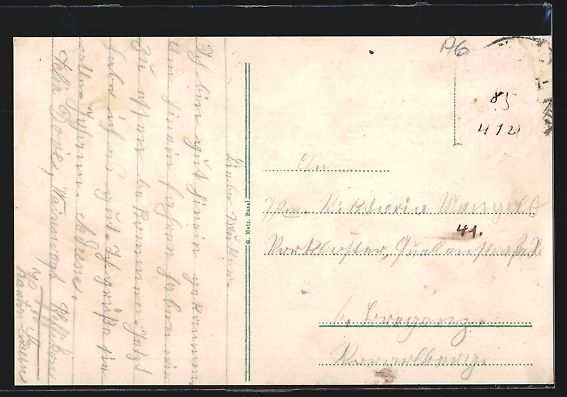 Cartoline postali: Reinach /Aargau, Teilansicht mit Bäumen – Usato da Berlin venduto da bartko-reher 1