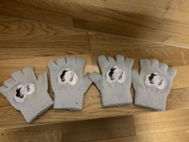 Elsa Frozen Handschuhe 2 Paare fingerlos