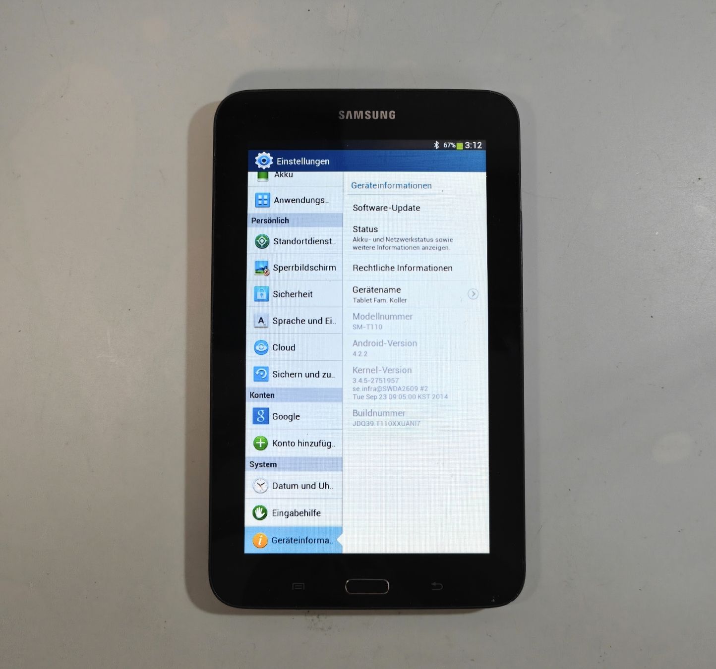 Samsung Tablet PC: Samsung Galaxy Tab 3 Lite – Usato da Ehrendingen venduto da Rocky985 2