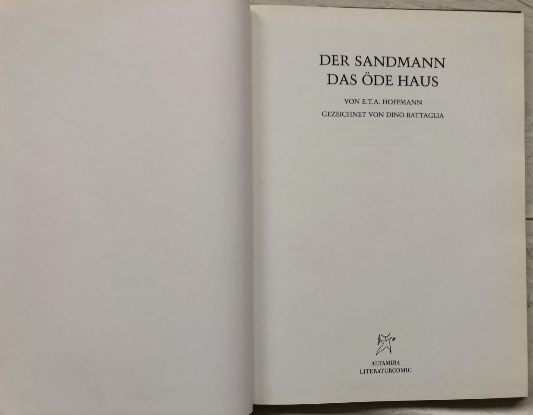 Fumetti: DER SANDMANN DAS ÖDE HAUS - Literaturcomic – Usato da Schaffhausen venduto da durruti 1