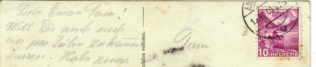 Cartoline postali: an der Thur bei Nesslau – Usato da Hochdorf venduto da Ziegel-16 1