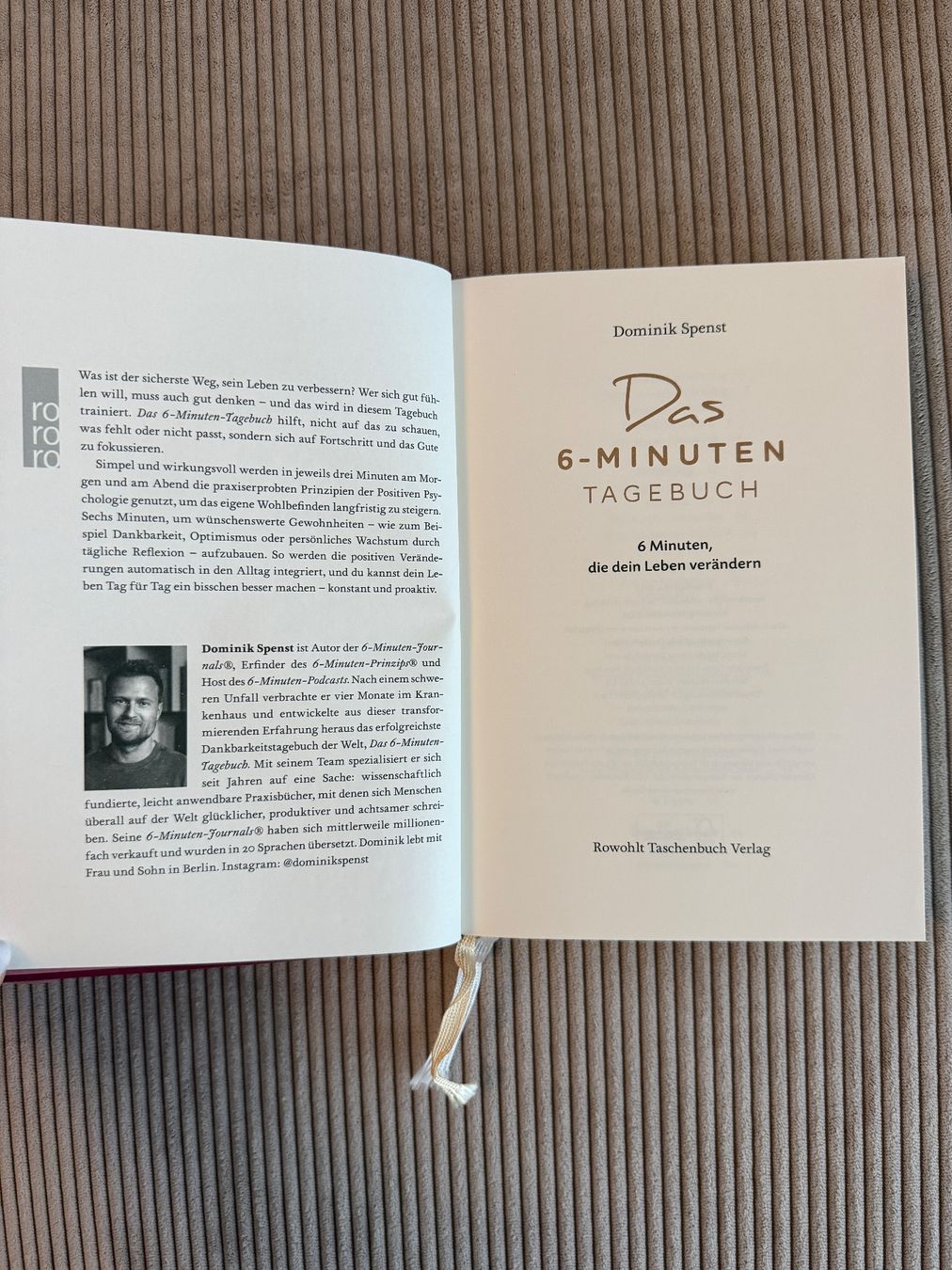 Libri: Das 6- Minuten Tagebuch – Nuovo (secondo la descrizione) da Niederrohrdorf venduto da bie_dzz9 1