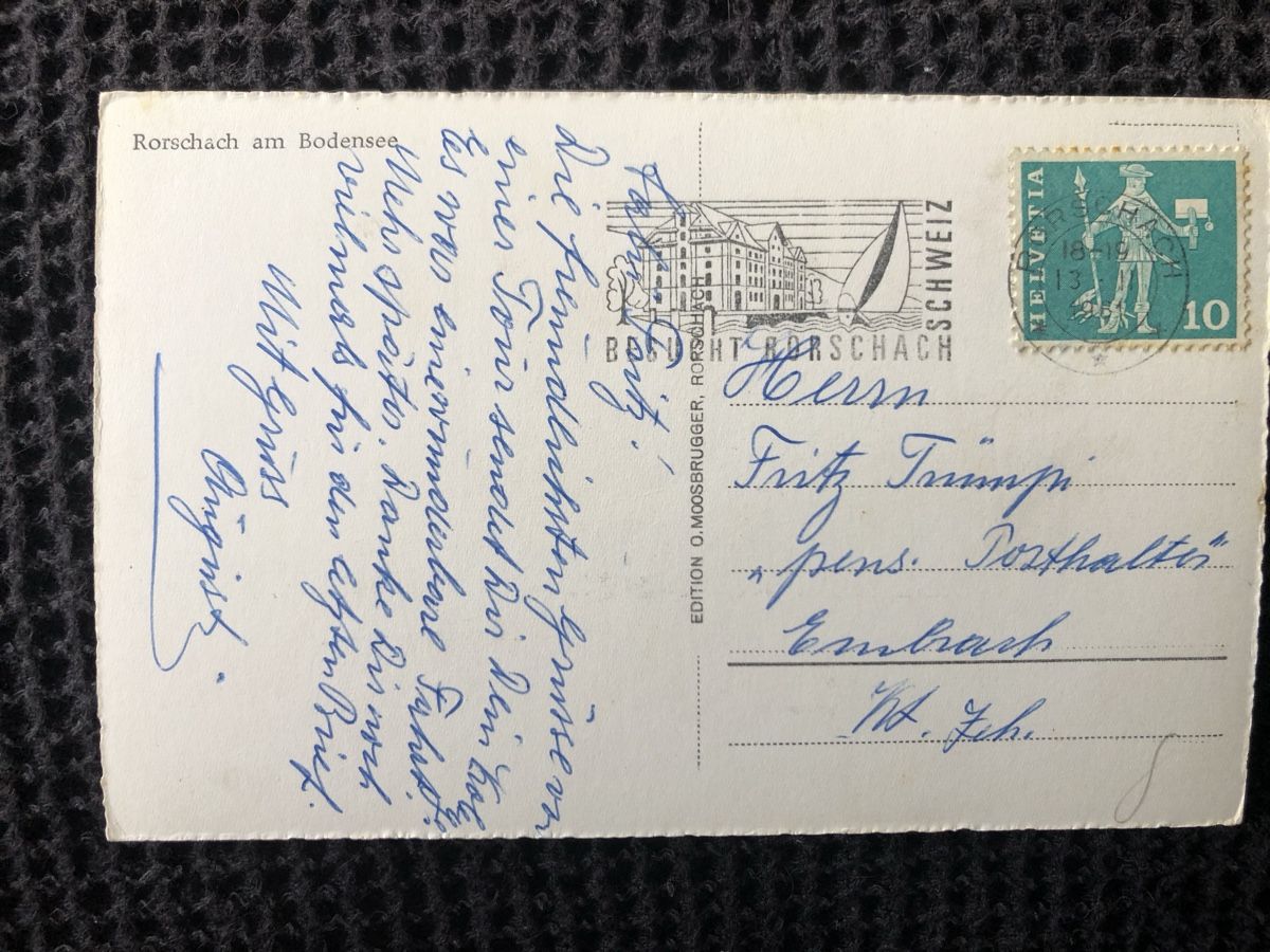 Cartes postales: Ansichtskarte Rorschach – D'occasion à Näfels par fritzjk 1