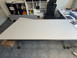 Bürotisch weiss 200 cm x 98 cm guter Zustand