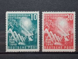 BRD Erstausgaben Mi-Nr.111-112 Postfrisch 1 Geprüft BPP