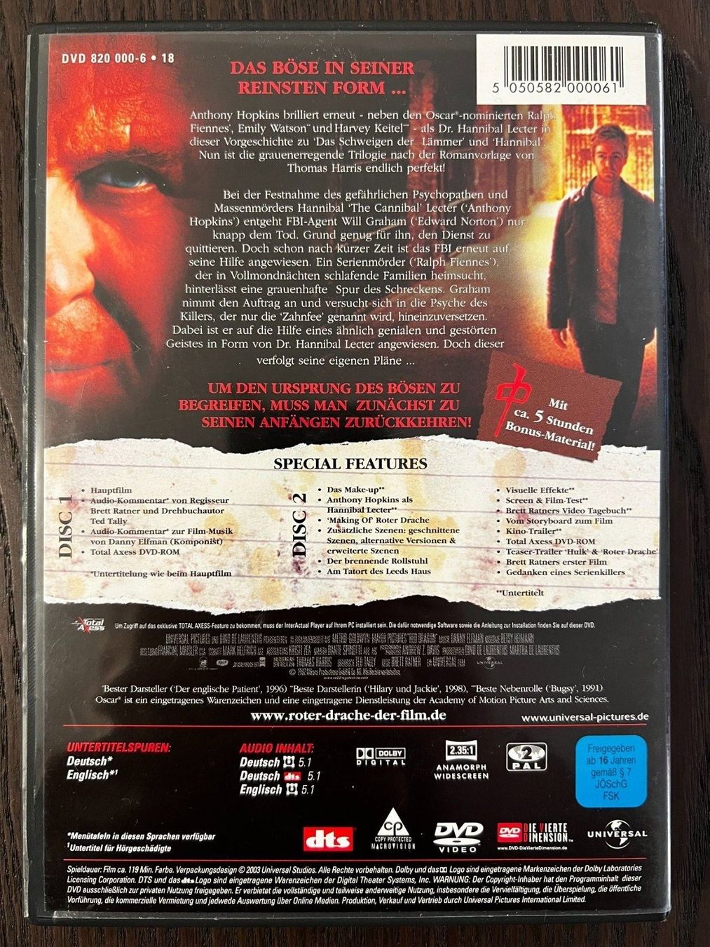 Tutti i DVDs: Roter Drache – Usato da Zürich venduto da FilmFreunde 1