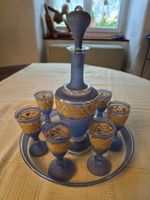Ensemble de verres et carafe anciens