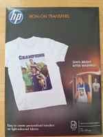 HP Transferpapier zum Aufbügeln Iron-On DIN A4, 12 Blatt