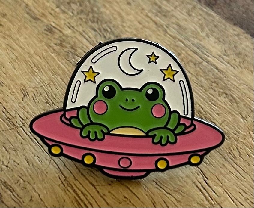 Placchette & Badge: Pin Frosch Ufo – Nuovo e nell'imballaggio originale da Geneve venduto da vane267