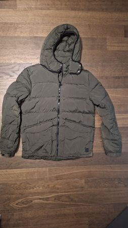 Steppjacke Scotch & Soda olivgrün mit Kapuze Grösse L 