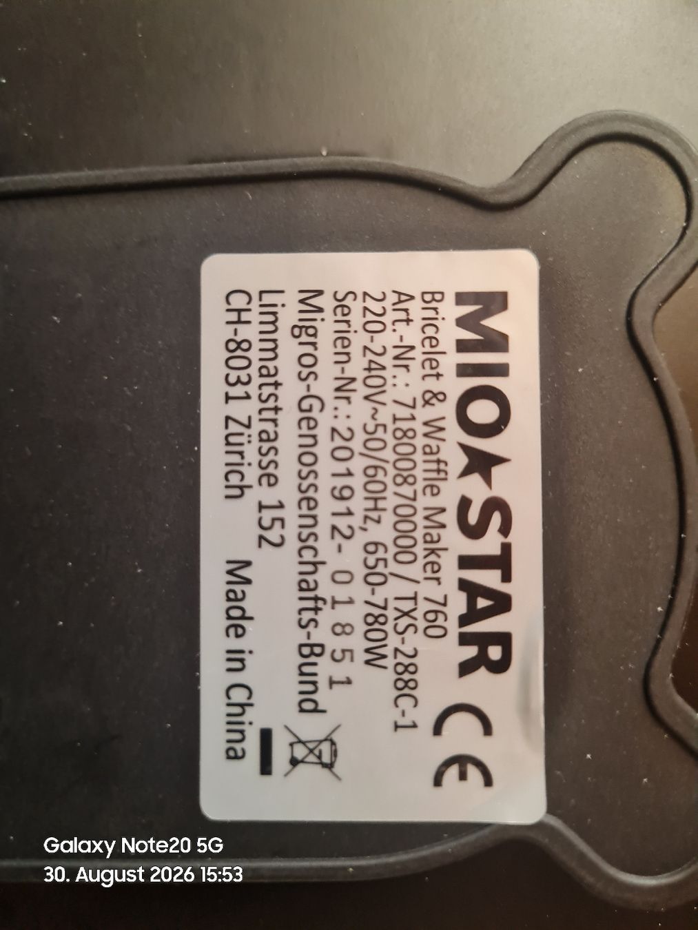Mio Star Elettrodomestici da cucina: Waffelgerät – Nuovo (secondo la descrizione) da Aarau venduto da trs_v77n 3