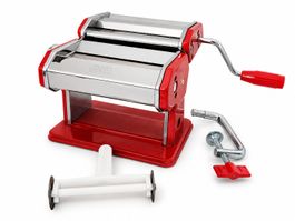 Used Pasta Perfetta Manual Pasta Maker Machine Red